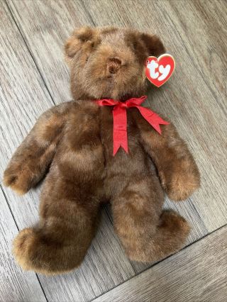 Ty 1995 Baby Pj Bear 11 " Brown Plush Soft Toy Stuffed Animal
