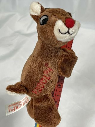 Dan Dee Collectors Series Plush Rudolph Red Nosed Reindeer Slap Bracelet 6”