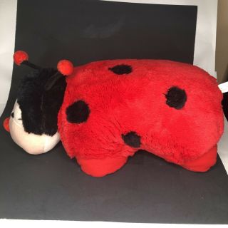 Pillow Pets Lady Bug Red Black Spots 18 