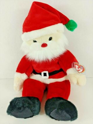 Ty 2000 Santa Claus Beanie Buddy Buddies - With Tags Christmas Plush