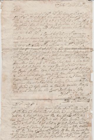 1711 PHILADELPHIA PA Letter to Liverpool England John McWilliams SCARCE EARLY 2