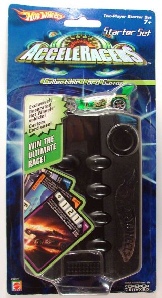 2005 Mattel Hot Wheels Starter Set Acceleracers Collectible Card Game W/ Synkro