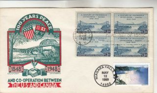 961 Us - Canada Friendship Staehle Combination First Day Cover