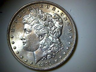 Us Coin - 1891 Morgan Silver Dollar,  Bu -