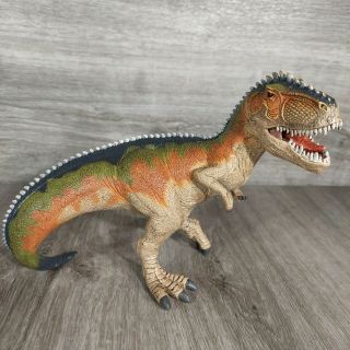 Schleich Giganotosaurus Dinosaur Figure Hinged Jaw 6.  5” T - Rex 2014 Euc