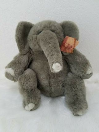Russ Lou Rankin Friends Hoover Gray Elephant 13” Plush Stuffed Animal Toy