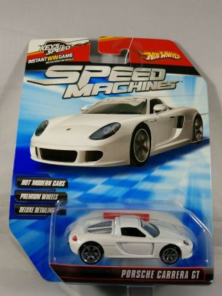 Hot Wheels Speed Machines 2009 Porsche Carrera Gt White Rare Only One On Here