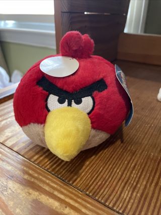 Angry Birds Red Bird 5 " Plush Stuffed With Sound With Tags