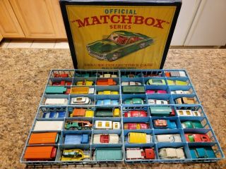 Official Matchbox Series Deluxe Collector’s Case 1968 Lesney W/48 Matchbox Cars