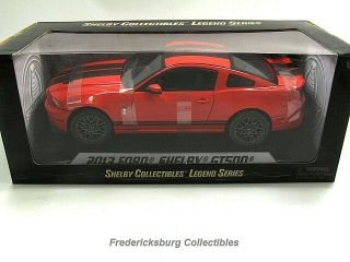 Shelby Collectibles 2013 Ford Shelby Gt500 - Race Red W/ Black Stripes -,