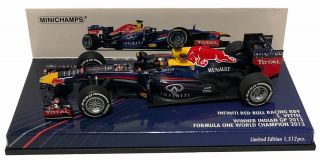 Minichamps Red Bull Rb9 Indian Gp 2013 - S Vettel World Champion 1/43 Scale
