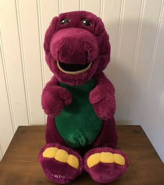 1992 Vintage Barney The Dinosaur Plush 90s Stuffed Toy Vtg 16 " 1990s Lyons
