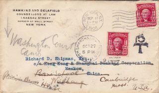 1906 Us To Hankow China Through Us Postal Agency Shanghai China Postage Due