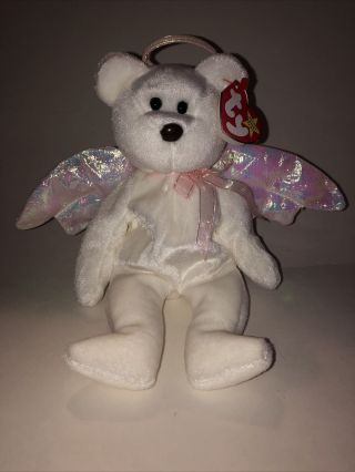 Halo Beanie Baby 1998 With Tags,  Retired Ty,  Brown Nose Rare