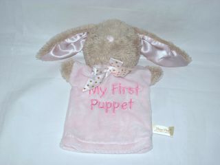 Dan Dee Pink My First Puppet Bunny Rabbit Plush Toy 8.  5 "