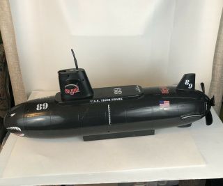 2003 Funrise Hasbro Gi Joe Uss Tiger Shark Motorized Submarine Incomplete