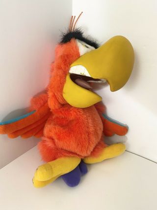 Disney Aladdin Iago Parrot Bird Applause Plush Hand Puppet Hard Vinyl Beak (q)