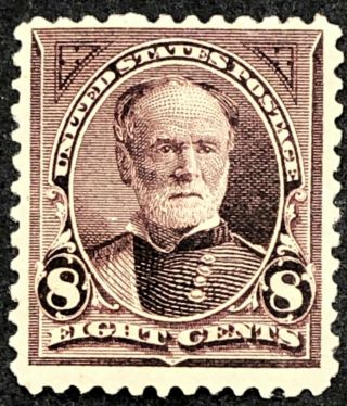 Us Stamps Sc 257 8 Cent Brown Sherman Regular Issue Of 1894 Mnh