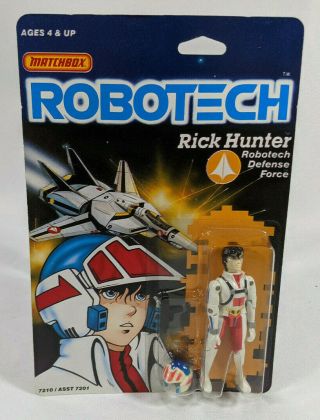 Matchbox Robotech Rdf Rick Hunter Action Figure - - Vintage - 1985