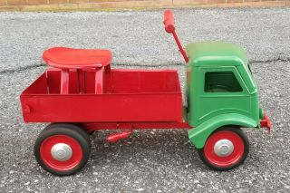 Vintage 1930s Keystone Pressed Steel Ride Em Dump Truck Ride On Toys Antique 4