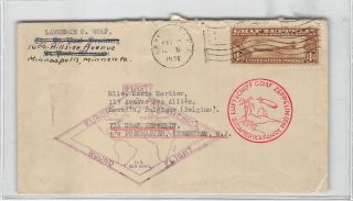 C14 $1.  30 Zeppelin First Flight June 1,  1930 Brooklyn,  Ny [832021]
