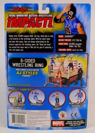 TNA IMPACT SHARKBOY FIGURE 2006 MOC MARVEL TOYS 2