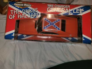 AMERICAN MUSCLE THE DUKES OF HAZZARD 1969 CHARGER GENERAL LEE 1:18 SCALE 2