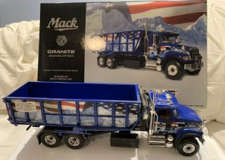 Mib First Gear Mack Roll Off Refuse Garbage Truck Patriotic Theme 1/34