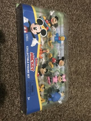 Disney Junior Collectible Figure Set Mickey Mouse 8 Piece Pack Figurine Set