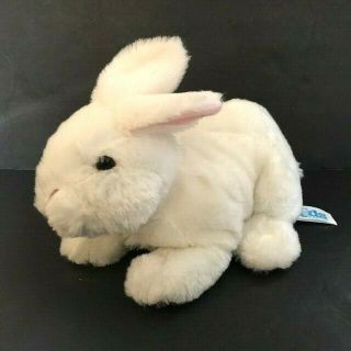 Kids Of America White Bunny Rabbit Plush 9 " Stuffed Animal 2011 Pink Feet Ears