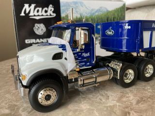 1/34 First Gear Mack Granite Tractor & Dump Trailer Bulldog Tough 4