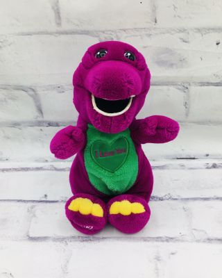 Barney Vintage Purple Dinosaur 10 " Musical Singing I Love You Song Stuffed Plush