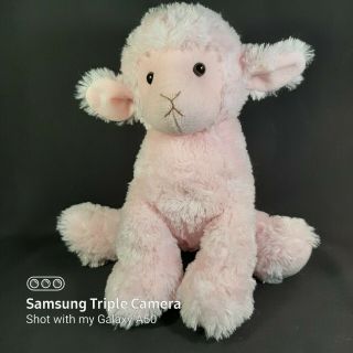 Russ Ba Ba Pink Lamb Sheep Plush 12 " Stuffed Animal Bean Bag Lovey Baby Toy