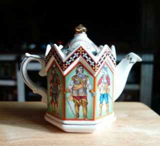 James Sadler Staffordshire England Charles I King Of England Teapot
