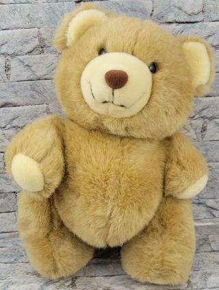Dakin Teddy Bear Stuffed Animal Vintage 1984 Beige 13 " Tall Cute Soft Plush Toy