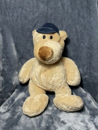 Chrisha Playful Plush Creations Teddy Bear Brown Cream Tan With Cap 2003