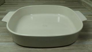 Corning Ware All White Mw - A - 10 - B Microwaveable Casserole Dish No Lid