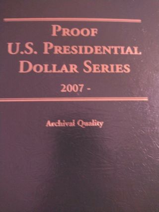 2007 Us Presidential 1 Coin Proof Set Book Of 41 Proof Coins