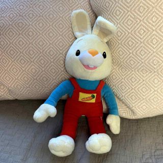 Harry The Bunny Plush Stuffed Animal Baby First Tv Rabbit Red Overalls