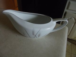 Fine China Of Japan Platinum Wheat Gravy Boat With Relish Tray 1 Available