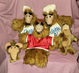 Alf - Rare And Vintage Plush Window Cling Puppets & Braclet Wrist Wrap 1980 