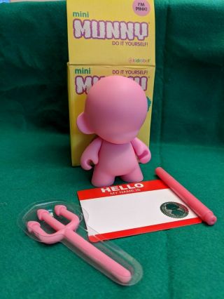 Pink Mini Munny Do It Yourself Vinyl Toy Kidrobot Diy Vinyl Art Figure