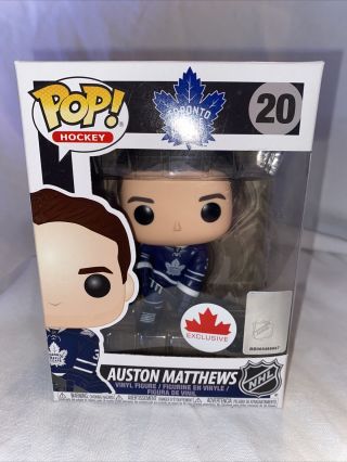 Funko Pop Hockey Nhl Toronto Maple Leafs Auston Matthews 20 Rare Exclusive