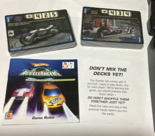 2005 Mattel Hot Wheels Starter Set Acceleracers Collectible Card Game w/ Synkro 2