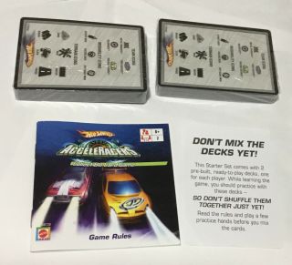 2005 Mattel Hot Wheels Starter Set Acceleracers Collectible Card Game w/ Synkro 3
