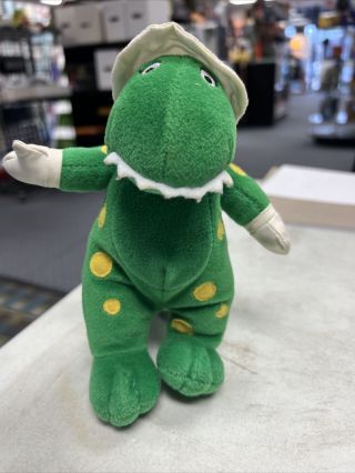 The Wiggles Dorothy Green Dinosaur Plush Beanie Stuffed Toy 2003 Spin Master