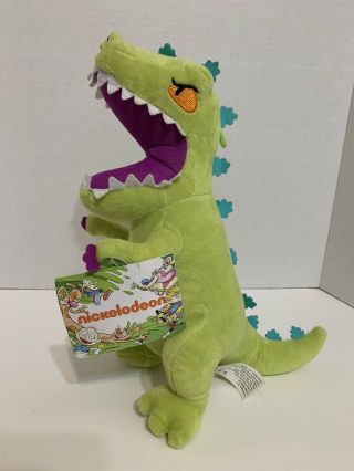Nickelodeon Rugrats Reptar Green Dinosaur Plush 11 " Doll By Toy Factory