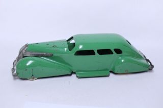 Vintage Wyandotte Green Pressed Steel Lasalle Streamlined Car