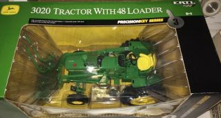 ERTL Precision Key 3 John Deere 3020 Tractor w/48 Loader 1/16 NIB 3