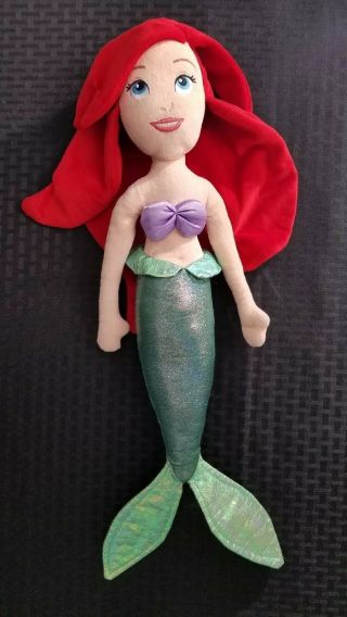 Disney Store The Little Mermaid Ariel Plush Doll Rare 22 " Euc